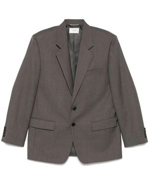 Saint Laurent Wool Chin㨠Jacket - Grey