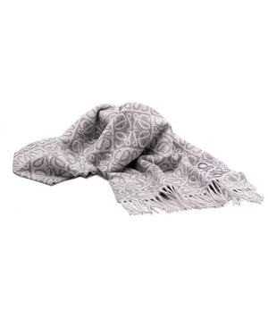 Loewe 'Anagram' Scarf - Grey