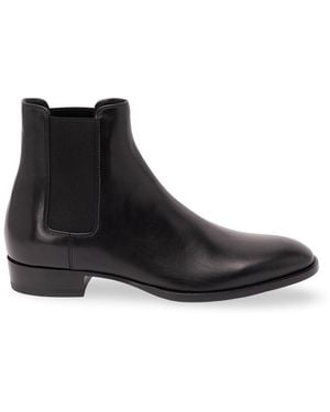 Saint Laurent 'Wyatt' Chelsea Boots - Black