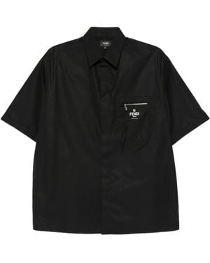 Fendi Shirt Roma' Pocket - Black