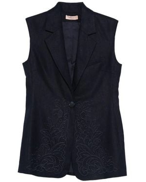 Twinset Gilet - Blue
