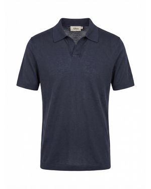 Altea 'Pierre' Short Sleeve Polo - Blue