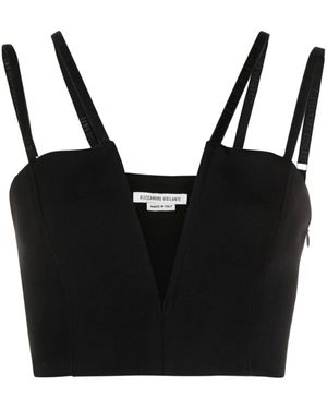 ALESSANDRO VIGILANTE V-Neck Top - Black