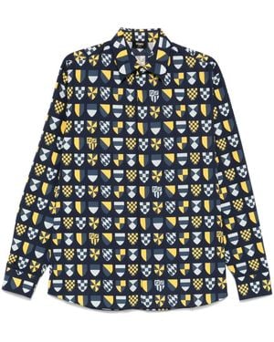 Fendi Shirt With Banners - Blue