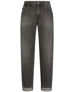 Dolce & Gabbana Dolce & Gabbana Denim Trousers - Grey