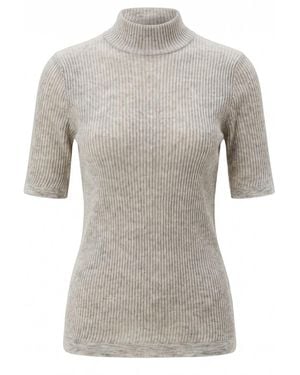 Brunello Cucinelli Short-Sleeve Jumper - Grey