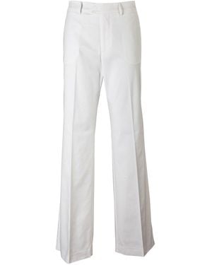 Berwich Palazzo Trousers - White