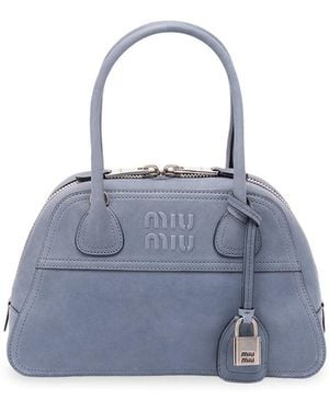 Miu Miu Vivant Leather Bag - Blue