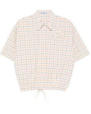 Prada Cropped Shirt - White