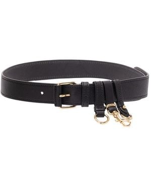 Miu Miu Leather Belt - White