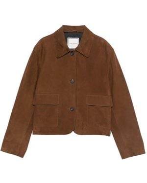Tagliatore Leather Jacket - Brown