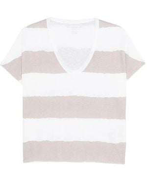 Majestic Filatures T-Shirt V-Neck - White