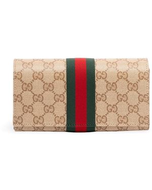 Gucci Small Pouch With Strap And Web - Pink