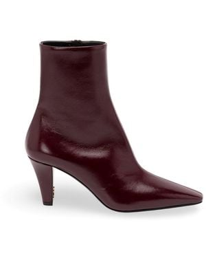 Saint Laurent 'Jill' Boots - Purple