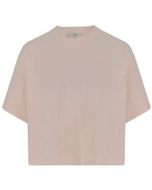 Autry Embroidered-Logo T-Shirt - Natural
