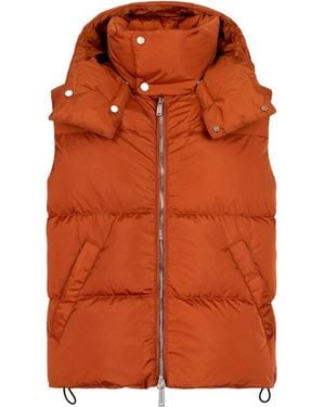 DSquared² Hooded Down Vest - Orange