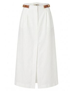 Fendi 'New Linen' Skirt - White