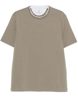 Brunello Cucinelli T-Shirts & Vests - Natural