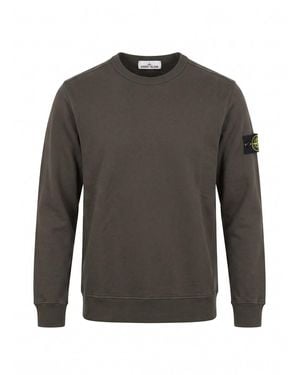 Stone Island Organic Cotton Fleece Sweatshirt - Grey