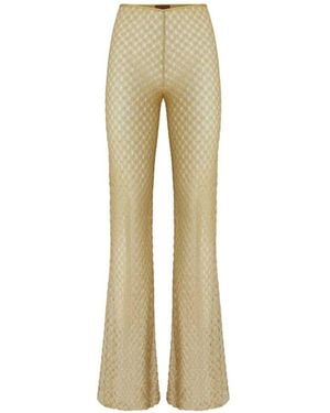 Missoni Knitted Flared Pants - Natural