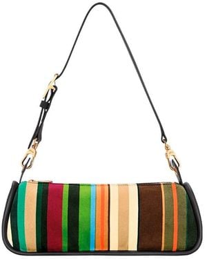 Longchamp 'Looong Arc-En-Ciel' Small Shoulder Bag - White