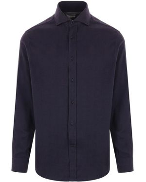 Brunello Cucinelli Cotton Blend Shirt - Blue