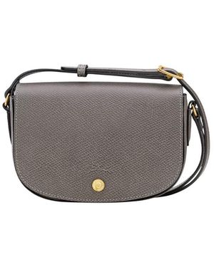 Longchamp 'Epure' Small Crossbody - Grey