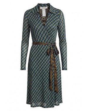 Diane von Furstenberg 'Phoenix' Reversible Dress - Green