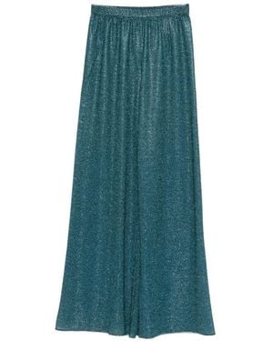 Oséree Lumiere Metallic Trousers - Green