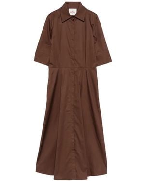Crida Milano Midi Dress - Brown