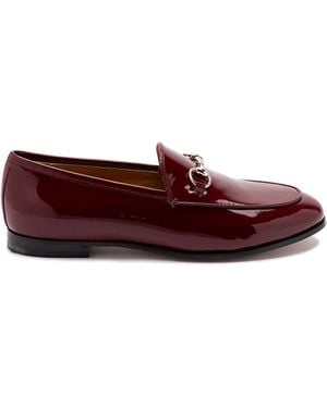 Gucci Leather Jordaan Loafers - Red