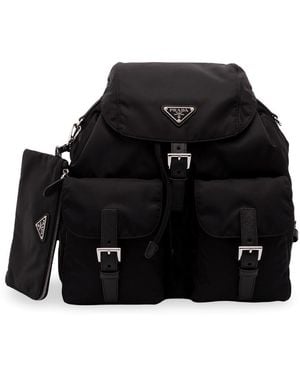 Prada Medium Re-Nylon Backpack - Black