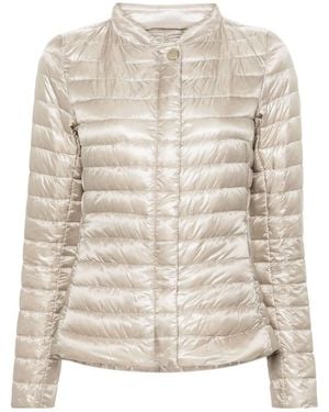 Herno Nylon Short Down Jacket - Natural