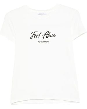 Patrizia Pepe Logo-Print T-Shirt - White