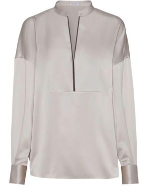 Brunello Cucinelli Blouse - Gray