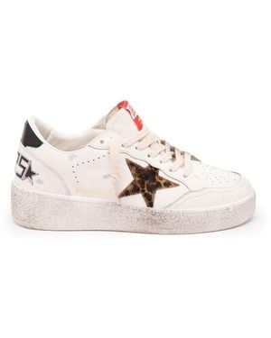 Golden Goose 'Ball Star' Trainers - Natural