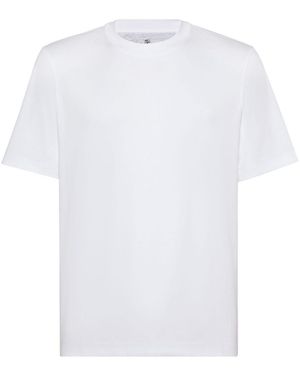 Brunello Cucinelli Cotton Jersey Crew T-Shirt - White