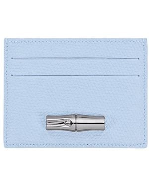 Longchamp 'Le Roseau' Card Holder - Blue