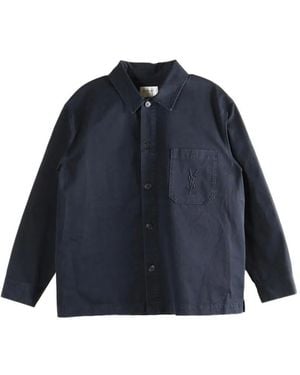 Saint Laurent Cotton Overshirt - Blue