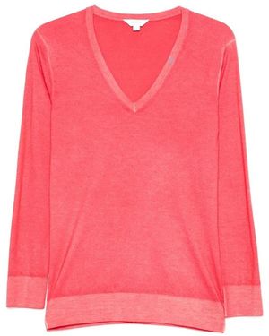 Malo Cashmere V Neck - Pink