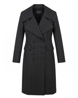 Dondup Double Breasted Coat - Black