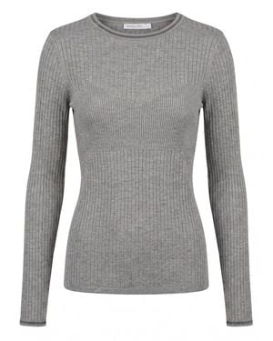 Patrizia Pepe Round Neck Jumper - Grey