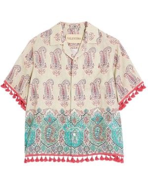Valentino Garavani 'Voyage Imaginaire' Bowling Shirt - White