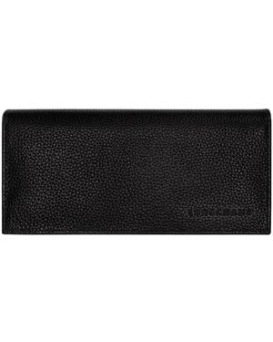 Longchamp 'Le Foulonné' Long Continental Wallet - Black