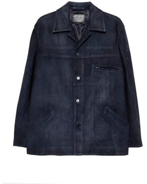 Prada Leather Caban - Blue