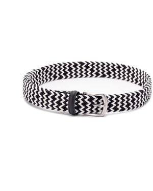 Anderson's Elastic Woven Belt - White