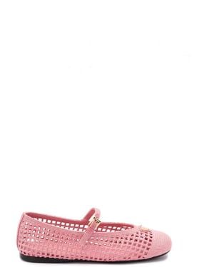 Prada Cotton Crochet Sneakers - Pink