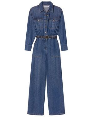 Self-Portrait Jumpsuit - Blue