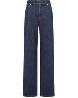 Fendi 'Ff' Padded Jeans - Blue