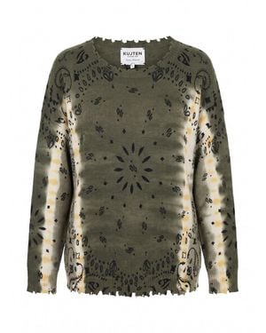 Kujten 'Mela Abba Bandana' Sweater - Green